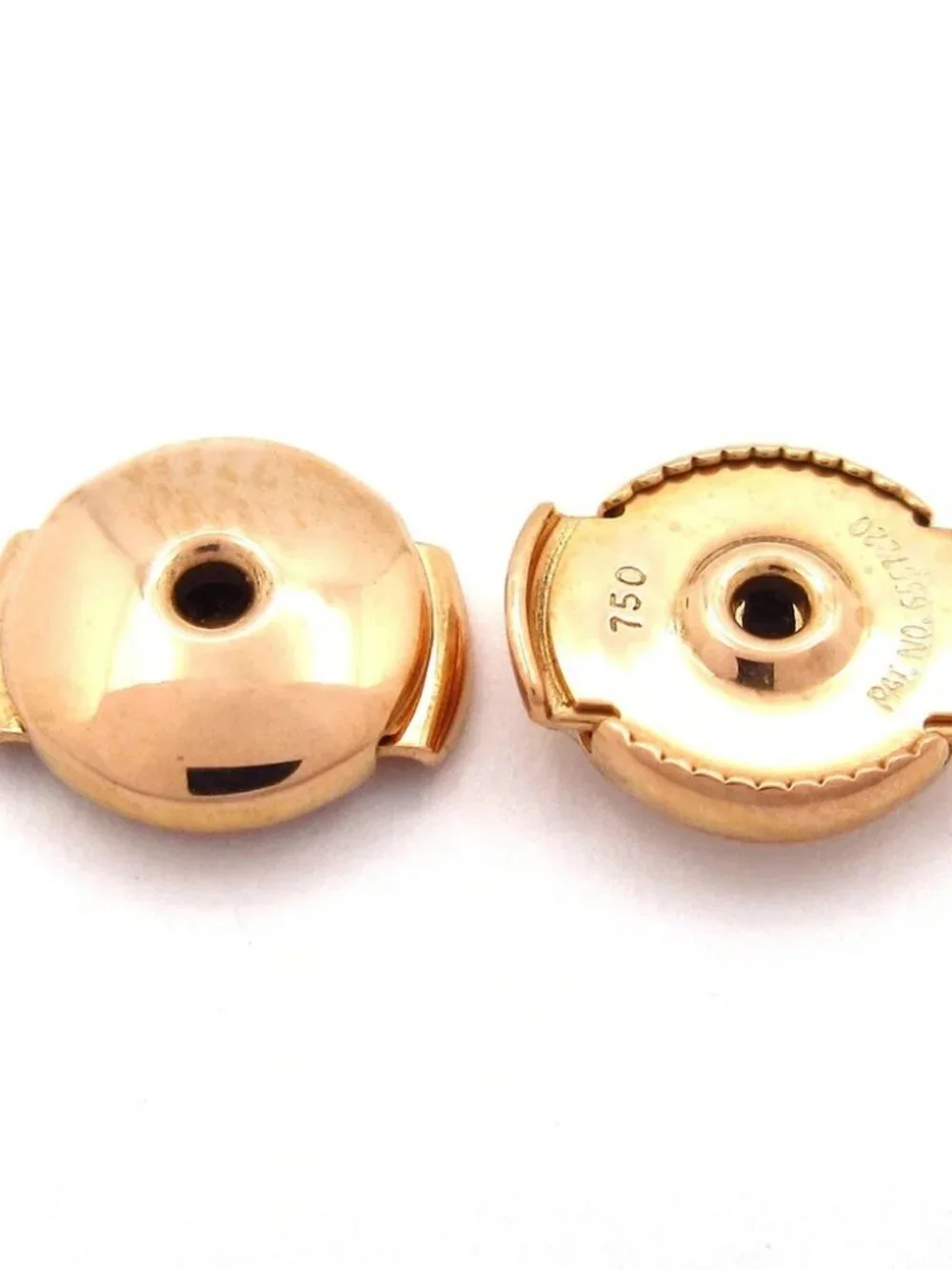 HERMES Vertige Cool TPM 18K Rose Gold Diamond Earrings